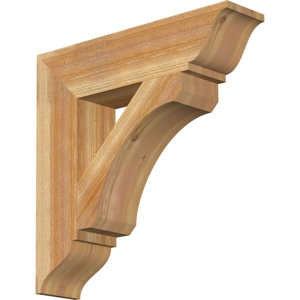 Ekena Millwork Legacy Traditional Rough Sawn Bracket, Western Red Cedar, 6"W x 26"D x 26"H BKT06X26X26LEC01RWR - main